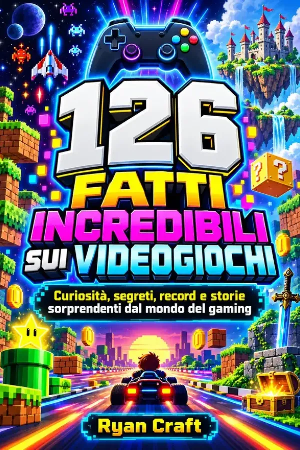 Copertina dell'ebook 126 Fatti Incredibili sui Videogiochi: Curiosità, segreti, record e storie sorprendenti dal mondo del gaming di Ryan Craft