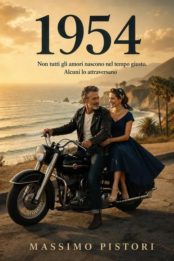 Copertina dell'ebook 1954: Non tutti gi amori nascono nel tempo giusto. Alcuni lo attraversano. di Massimo Pistori