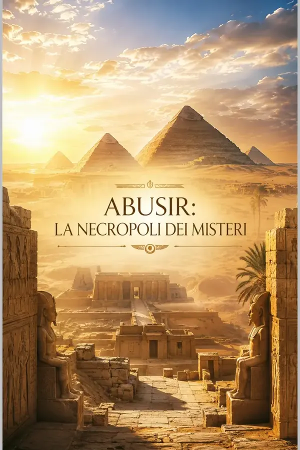 Copertina dell'ebook ABUSIR LA NECROPOLI DEI MISTERI: Ascesa e caduta dei Re Sole della Quinta Dinastia (Cronache del Tempo: Storia, Miti e Misteri) di Omar Berellini