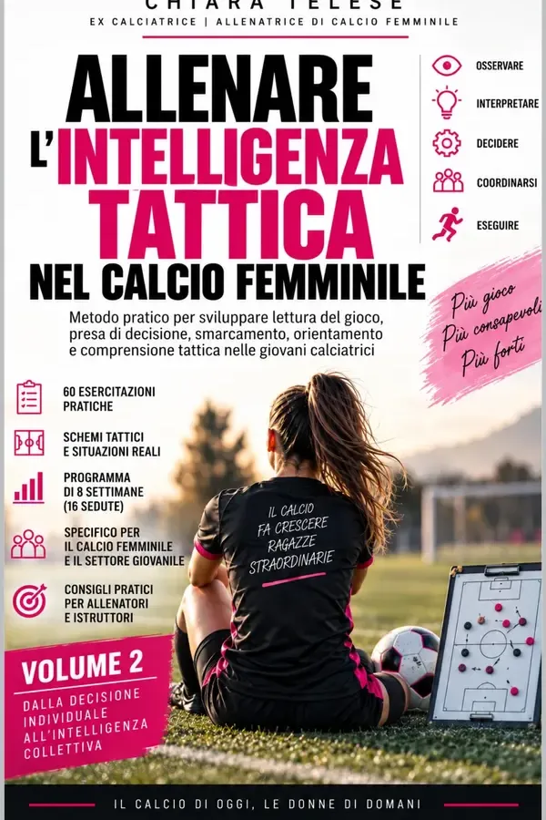 Copertina dell'ebook Allenare l'Intelligenza Tattica Collettiva nel Calcio Femminile: 60 esercitazioni per principi di gioco, pressing, transizioni e relazioni tra reparti ... Tattica nel Calcio Femminile Vol. 2) di Chiara Telese