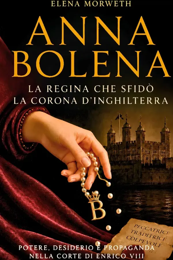 Copertina dell'ebook Anna Bolena: la regina che sfidò la corona d'Inghilterra: Potere, desiderio e propaganda nella corte di Enrico VIII di Elena Morweth