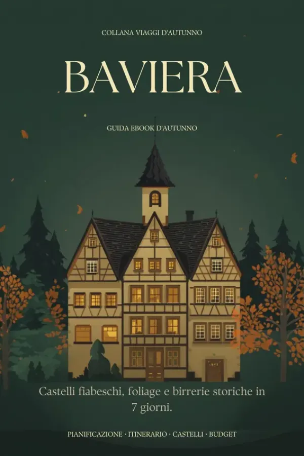 Copertina dell'ebook Baviera: guida eBook d'Autunno - Castelli Fiabeschi, Foliage e Birrerie Storiche in 7 Giorni (Viaggi d'Autunno · Edizione 2026 Vol. 8) di Greta Pastori