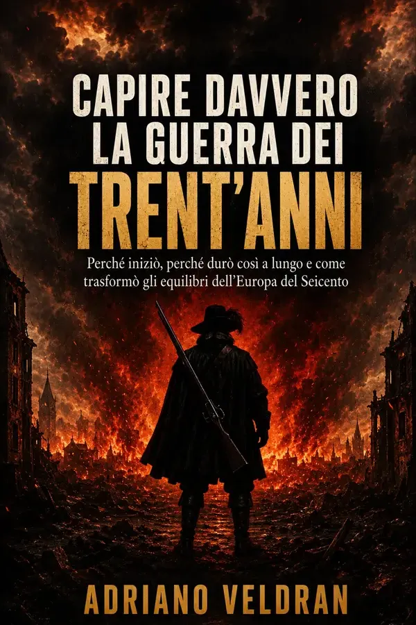 Copertina dell'ebook Capire davvero la guerra dei Trent'anni: Perché iniziò, perché durò così a lungo e come trasformò gli equilibri dell'Europa del Seicento di Adriano Veldran
