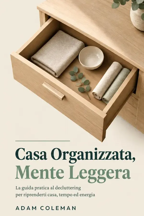 Copertina dell'ebook Casa Organizzata, Mente Leggera: La guida pratica al decluttering per riprenderti casa, tempo ed energia. di Adam Coleman