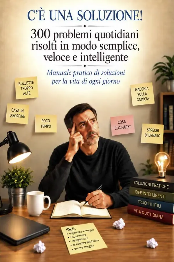 Copertina dell'ebook C'E' UNA SOLUZIONE: 300 PROBLEMI QUOTIDIANI RISOLTI IN MODO SEMPLICE ,VELOCE E INTELLIGENTE. di Mauritz