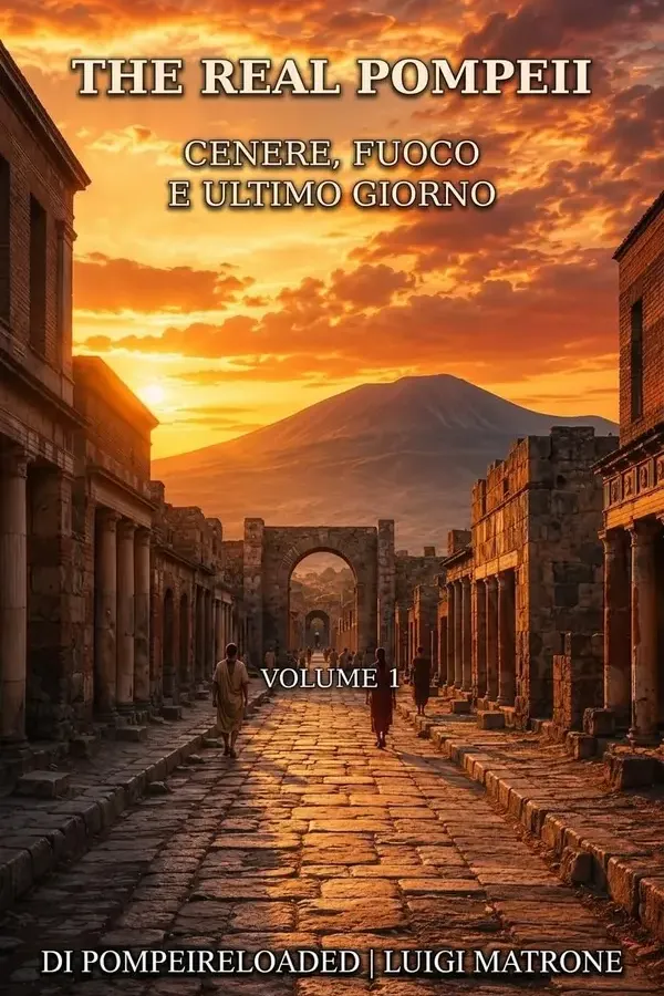 Copertina dell'ebook Cenere, fuoco e ultimo giorno (THE REAL POMPEII Vol. 1) di Luigi Matrone