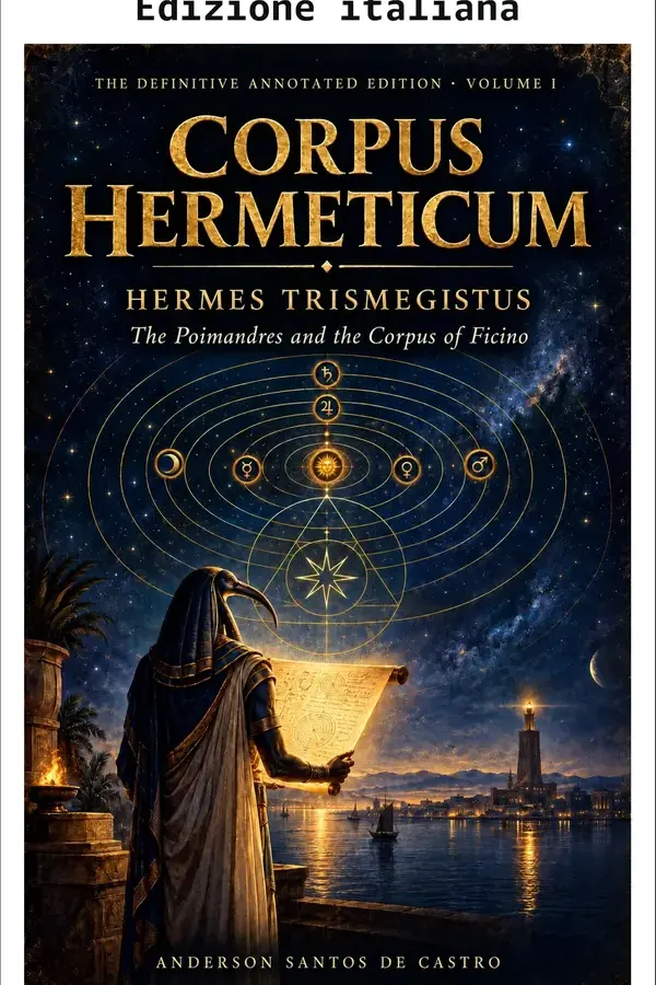 Copertina dell'ebook CORPUS HERMETICUM (La Bibbia gnostica proibita: Edizione definitiva annotata) di Anderson Santos de Castro