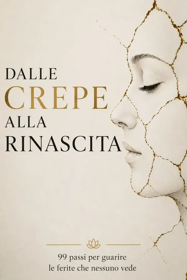 Copertina dell'ebook Dalle Crepe alla Rinascita: 99 Passi per Guarire le Ferite che Nessuno Vede di Dayana Rosee