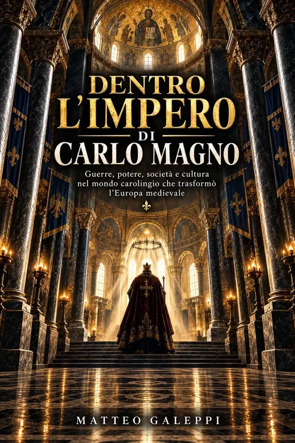 Copertina dell'ebook Dentro l'impero di Carlo Magno: Guerre, potere, società e cultura nel mondo carolingio che trasformò l'Europa medievale di Matteo Galeppi
