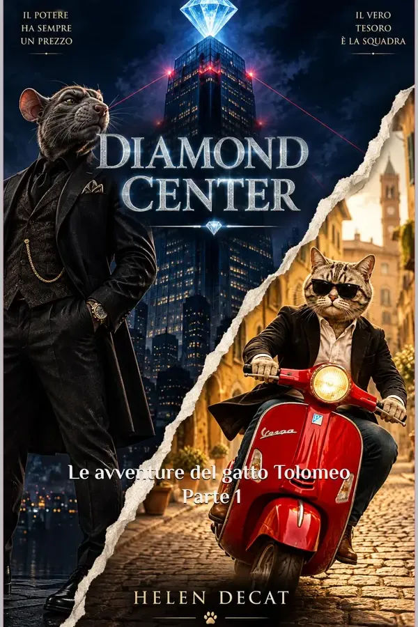 Copertina dell'ebook DIAMOND CENTER: IL PIANO PERFETTO DI UN GATTO GENIALE / edizione italiana (The Tolomeo Cat Adventures Vol. 1) di Helen Decat