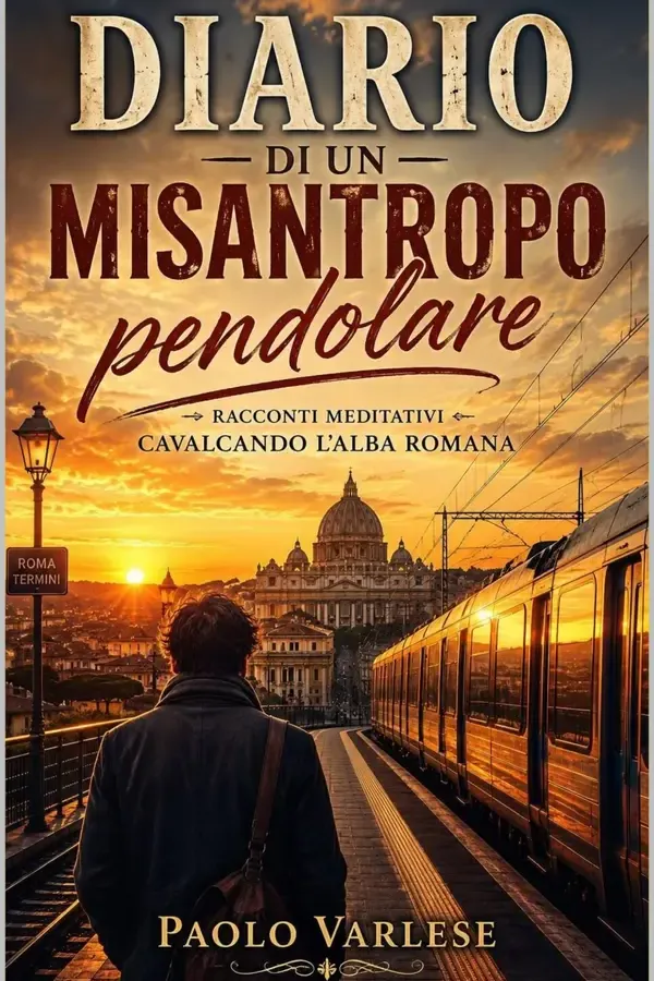 Copertina dell'ebook Diario di un misantropo pendolare: Racconti meditativi cavalcando l'alba Romana (Manuali di esperienze di un misantropo pendolare) di Paolo Varlese