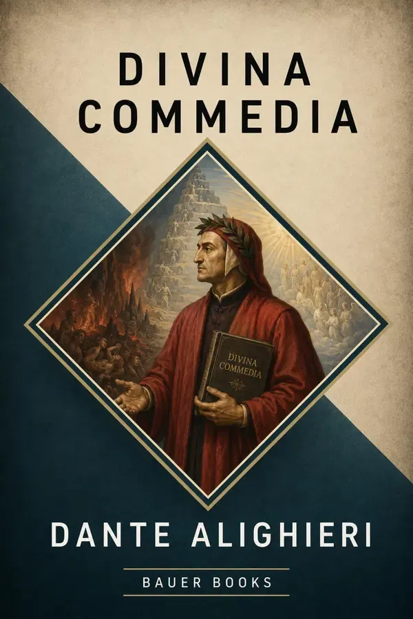 Copertina dell'ebook Divina Commedia: Il viaggio immortale attraverso Inferno, Purgatorio e Paradiso alla ricerca della salvezza e della conoscenza di Dante Alighieri