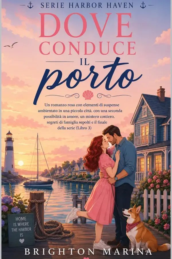 Copertina dell'ebook Dove conduce il porto: Un romanzo rosa ambientato in una piccola città, con suspense, seconda possibilità, misteri di famiglia e un emozionante finale di serie (Libro 3) (Serie Harbor Haven) di Brighton Marina