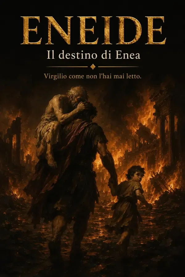 Copertina dell'ebook ENEIDE: Il destino di Enea (La Trilogia degli Eroi Vol. 3) di Nicolò Panico