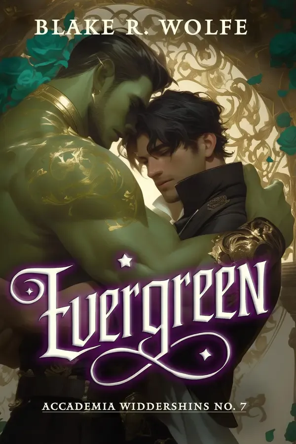 Copertina dell'ebook Evergreen (Versione italiana): Una storia d'amore gay paranormale ambientata in un'accademia con una driade mutaforma (Accademia Widdershins Vol. 7) di Blake R. Wolfe