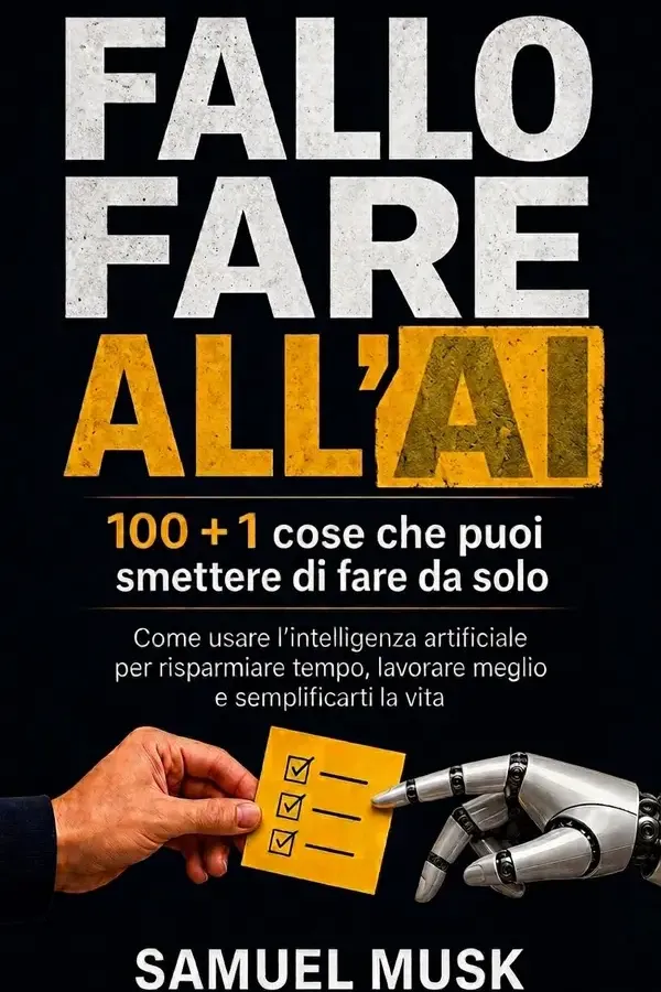 Copertina dell'ebook FALLO FARE ALL'AI: 100 + 1 cose che puoi smettere di fare da solo di Samuel Musk