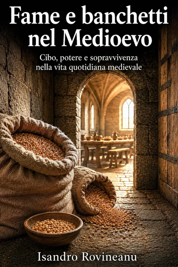 Copertina dell'ebook Fame e banchetti nel Medioevo: Cibo, potere e sopravvivenza nella vita quotidiana medievale di Isandro Rovineanu