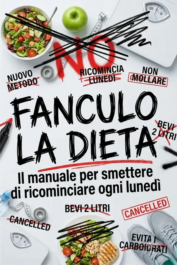 Copertina dell'ebook FANCULO LA DIETA: Il manuale per smettere di ricominciare ogni lunedì e perdere peso senza vivere a dieta di Salmone Editore