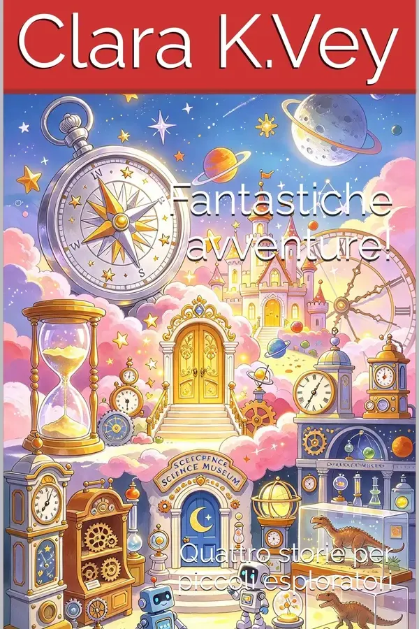 Copertina dell'ebook Fantastiche avventure!: Quattro storie per piccoli esploratori (Scarabocchio Vol. 4) di Clara K.Vey