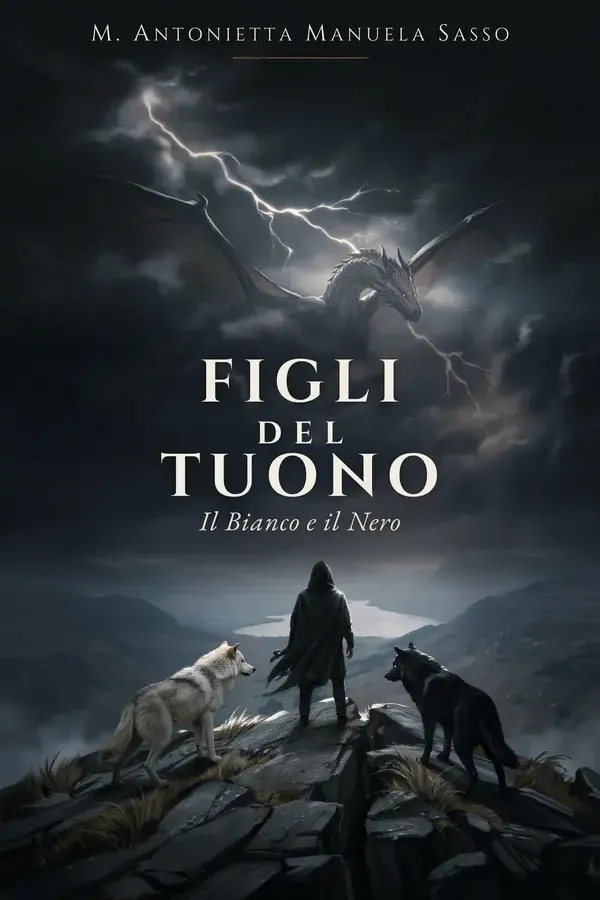 Copertina dell'ebook FIGLI DEL TUONO: Il Bianco e il Nero di Maria Antonietta Manuela Sasso