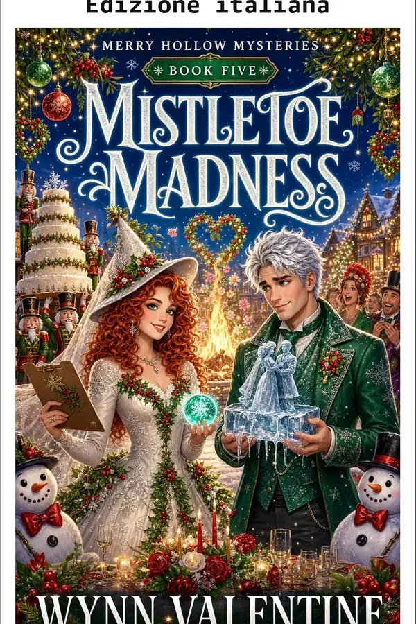 Copertina dell'ebook Follia sotto il vischio (I misteri di Merry Hollow Vol. 5) di Wynn Valentine
