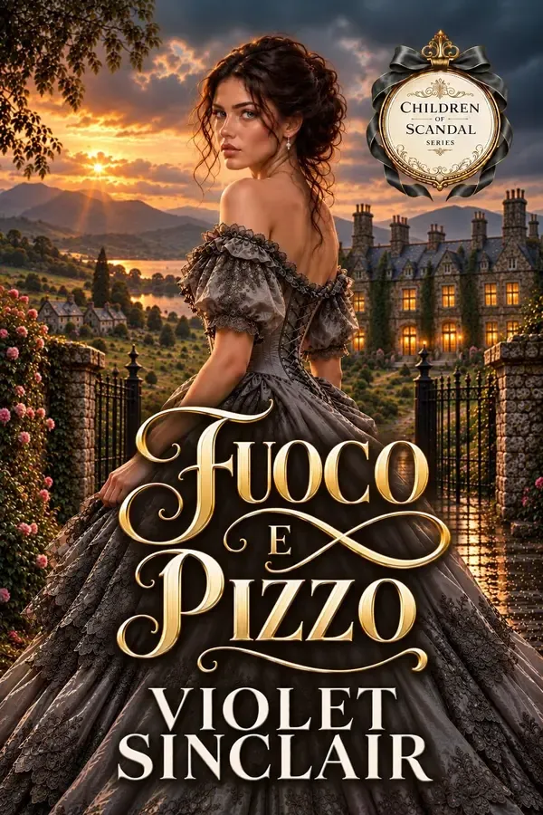 Copertina dell'ebook Fuoco e Pizzo: Una storia d'amore storica irlandese di epoca vittoriana (Children of Scandal - Italian Vol. 3) di Violet Sinclair