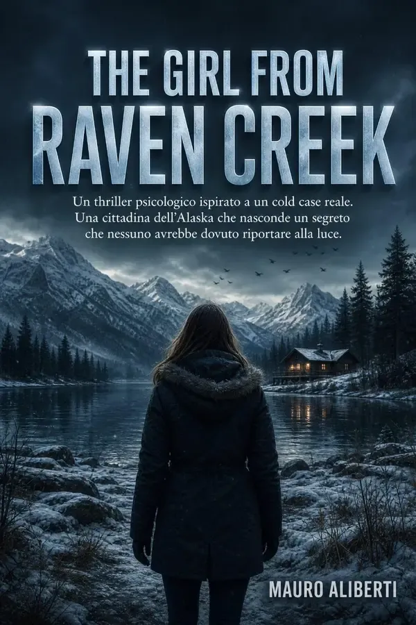 Copertina dell'ebook THE GIRL FROM RAVEN CREEK: Un thriller psicologico ispirato a un cold case reale. Una cittadina dell'Alaska che nasconde un segreto che nessuno avrebbe dovuto riportare alla luce. di Mauro Aliberti