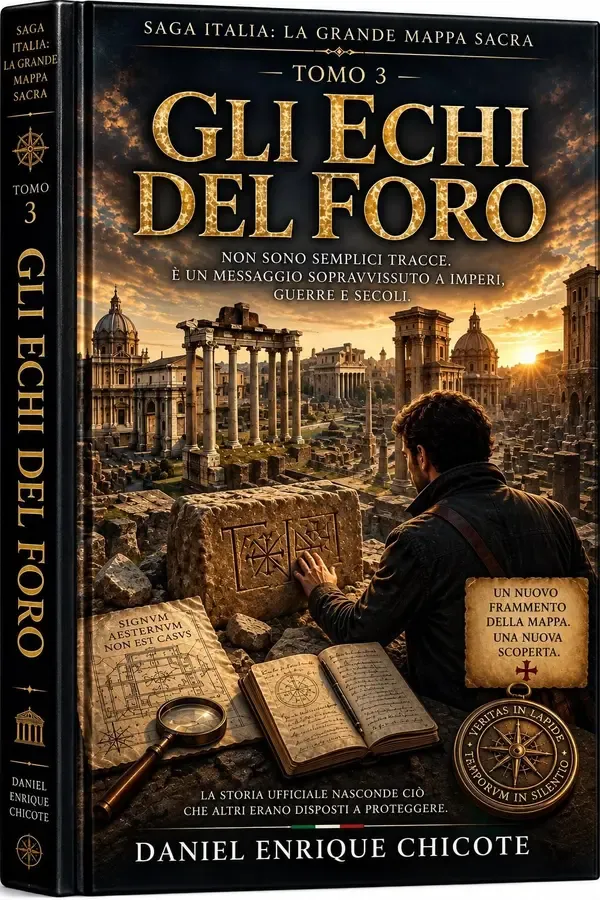 Copertina dell'ebook Gli Echi del Foro: Le tracce dimenticate che rivelano come il Grande Mappa Sacra è sopravvissuto nei secoli (SAGA ITALIA: LA GRANDE MAPPA SACRA Vol. 3) di Daniel Enrique Chicote