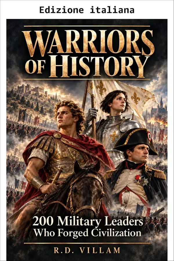 Copertina dell'ebook Guerrieri della storia: 200 leader militari che hanno forgiato la civiltà (Civiltà attraverso i secoli Vol. 6) di R.D. Villam