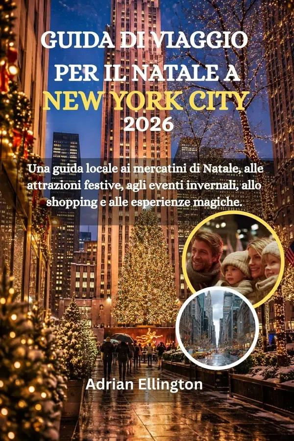 Copertina dell'ebook Guida di viaggio Per il Natale a New York 2026: Una guida locale ai mercatini di Natale, alle attrazioni festive, agli eventi invernali, allo shopping e alle esperienze magiche. di Adrian Ellington