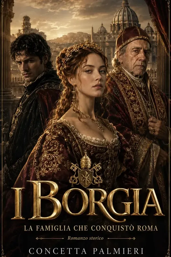 Copertina dell'ebook I BORGIA : LA FAMIGLIA CHE CONQUISTÒ ROMA (EDIZIONI PALMIERI) di CONCETTA PALMIERI