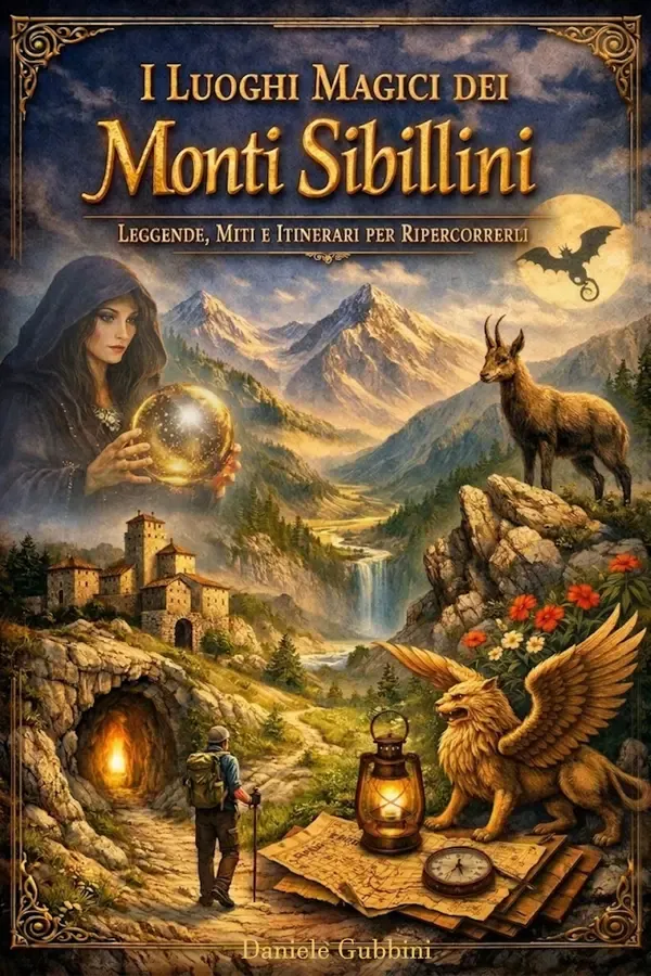 Copertina dell'ebook I Luoghi Magici dei Monti Sibillini: Leggende, Miti e Itinerari per Ripercorrerli (LEGGENDE, MISTERI E LUOGHI MAGICI) di Daniele Gubbini