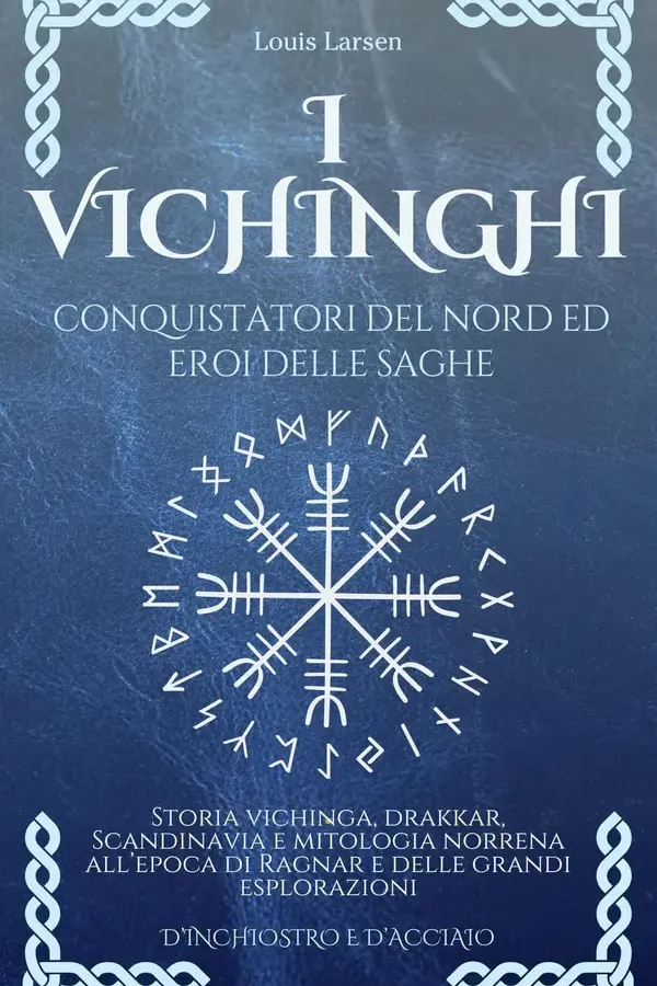 Copertina dell'ebook I Vichinghi, Conquistatori del Nord ed Eroi delle Saghe: Storia vichinga, drakkar, Scandinavia e mitologia norrena all'epoca di Ragnar e delle grandi esplorazioni (D'Inchiostro e d'Acciaio) di Louis Larsen