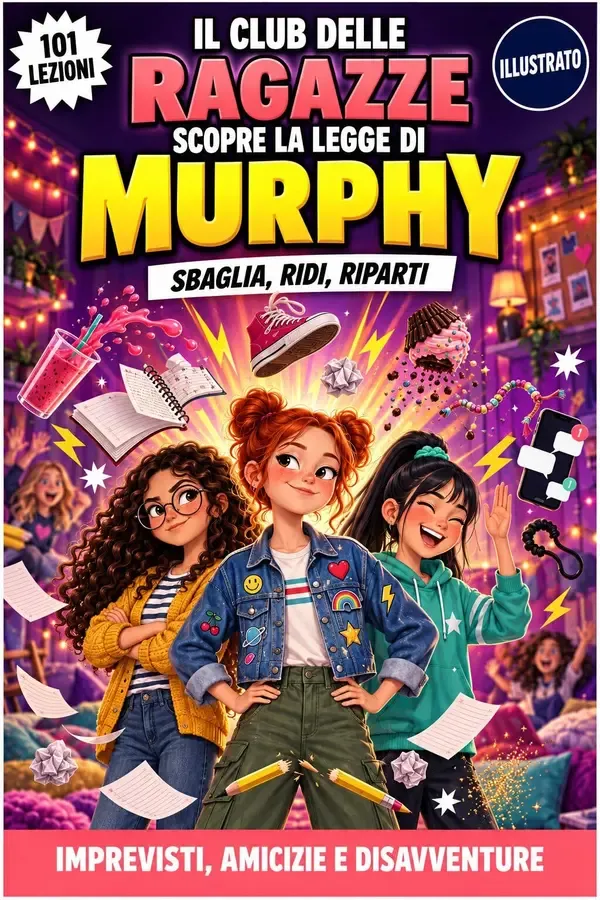 Copertina dell'ebook Il Club delle Ragazze Scopre la Legge di Murphy: 101 Storie Divertenti sugli Imprevisti, i Litigi tra Amiche e le Disavventure, per Affrontare le Giornate Storte e Credere di Più in Te Stessa! di Chiara M. Bonetti