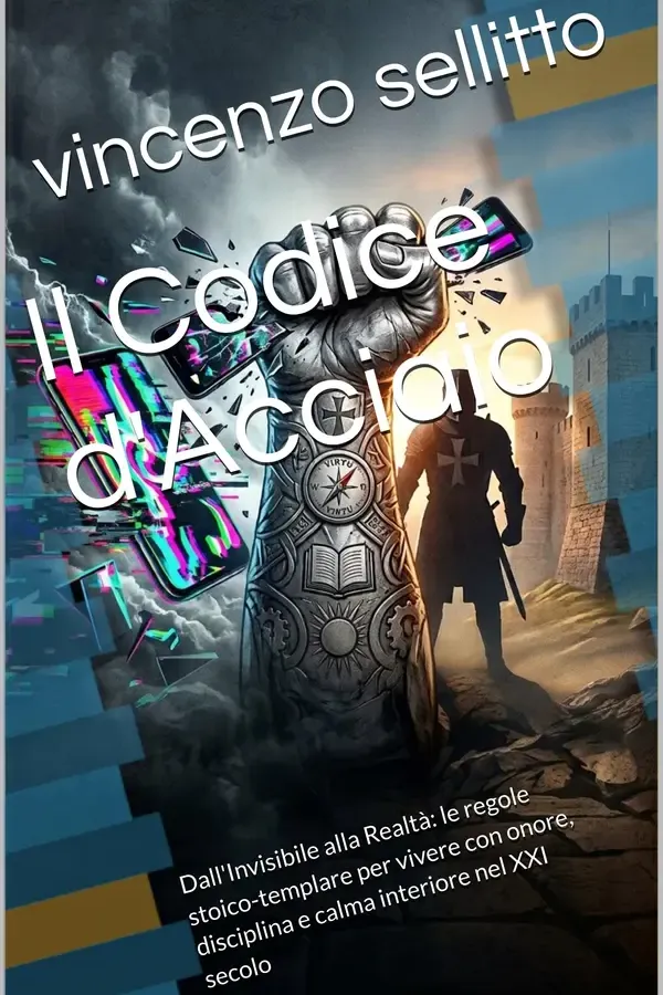 Copertina dell'ebook Il Codice d'Acciaio: Dall'Invisibile alla Realtà: le regole stoico-templare per vivere con onore, disciplina e calma interiore nel XXI secolo di vincenzo sellitto