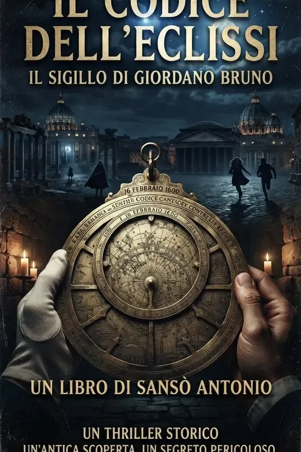 Copertina dell'ebook Il codice dell'eclissi: Il sigillo di Giordano Bruno (I codici del tempo-un avventura nei secoli Vol. 1) di Sanso Antonio
