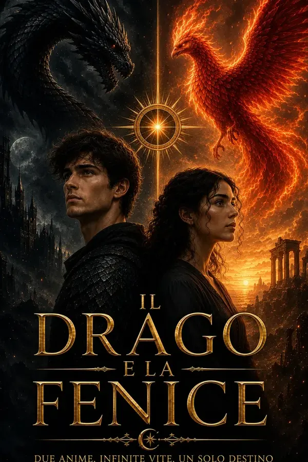 Copertina dell'ebook IL DRAGO E LA FENICE: Due anime, infinite vite, un solo destino. di Afirness Ashwood
