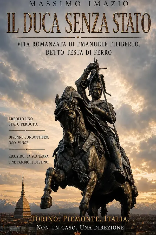 Copertina dell'ebook Il Duca senza Stato: Vita romanzata di Emanuele Filiberto, detto Testa di Ferro di Massimo Imazio