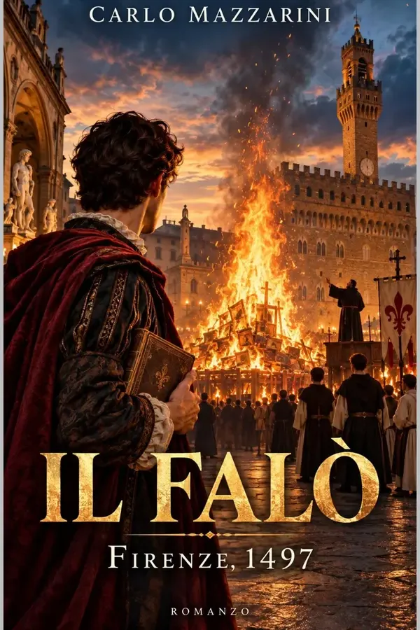 Copertina dell'ebook IL FALO': Firenze, 1497 - Quando la fede entra nelle case, anche ciò che ami può diventare peccato di CARLO MAZZARINI