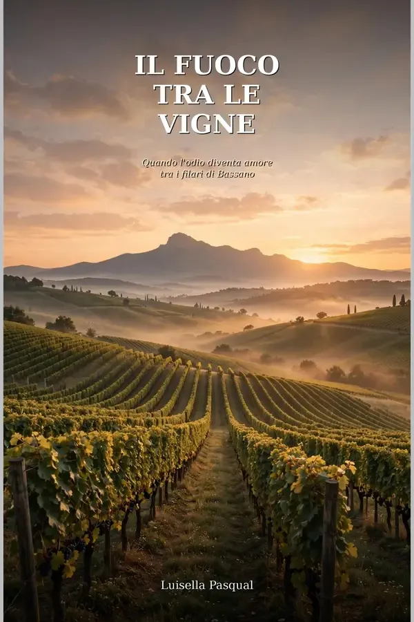 Copertina dell'ebook Il Fuoco Tra Le Vigne: Quando l'odio diventa amore tra i filari di Bassano di Luisella Pasqual