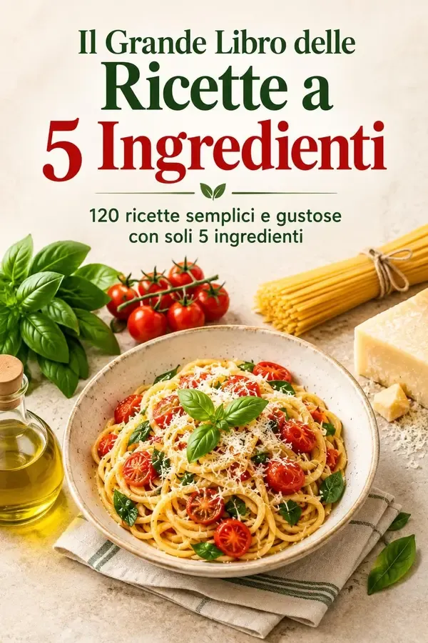 Copertina dell'ebook Il Grande Libro delle Ricette a 5 Ingredienti: 120 ricette semplici e gustose con soli 5 ingredienti di Hannah Berger