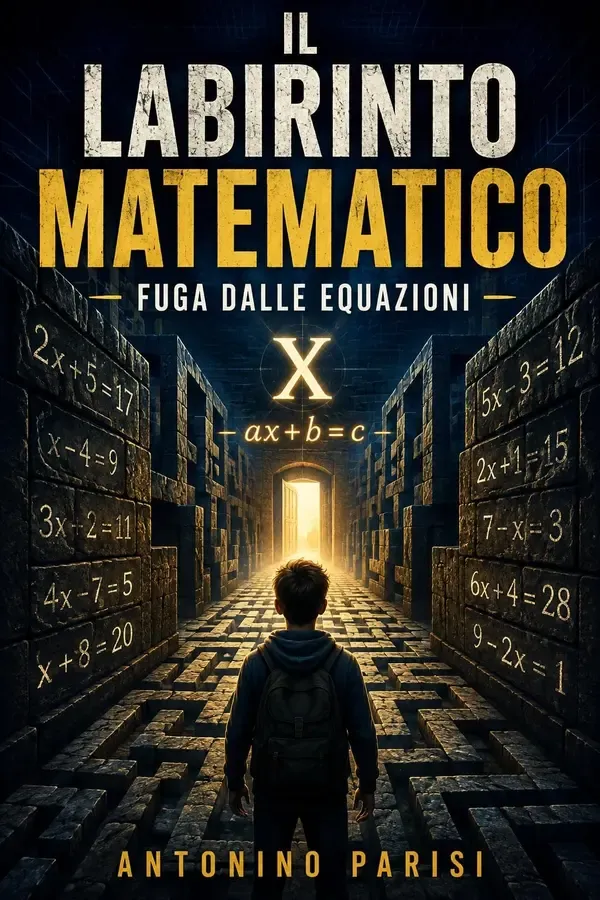 Copertina dell'ebook IL LABIRINTO MATEMATICO: Fuga dalle equazioni di 1° grado di Antonino Parisi
