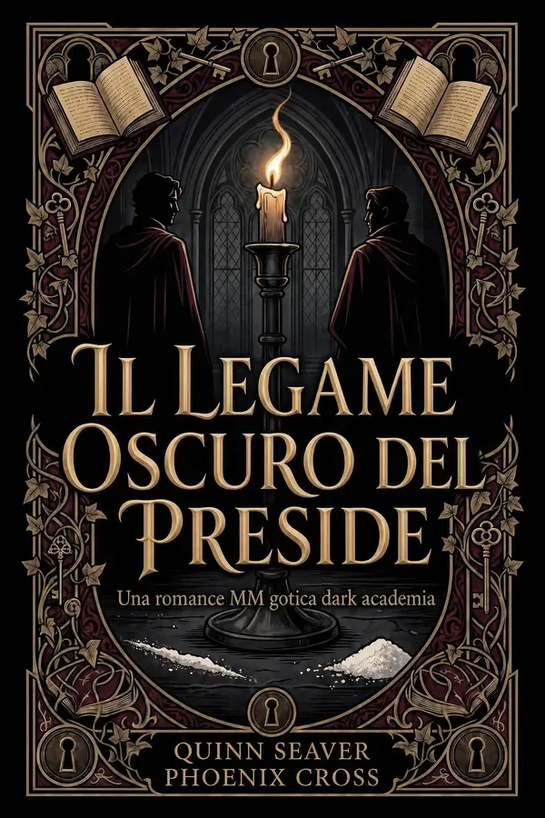 Copertina dell'ebook Il Legame Oscuro del Preside: Una romance MM gotica dark academia (Le sei sedie Vol. 1) di Quinn Seaver