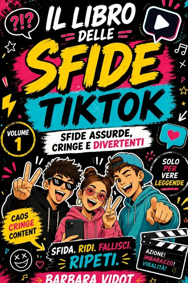 Copertina dell'ebook Il Libro delle Sfide TikTok offline Vol.1: Il party game in formato libro: Challenge assurde, penitenze e sfide di gruppo senza telefono (Il Libro delle Sfide TikTok Offline: Party Edition - Vol. 1:) di Barbara Vidot