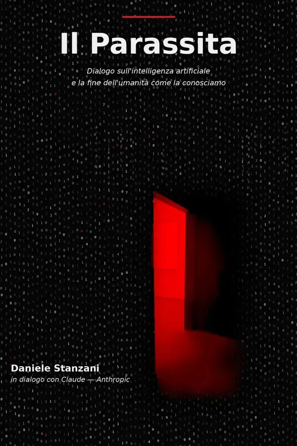 Copertina dell'ebook Il parassita: Dialogo sull'intelligenza artificiale e la fine dell'umanità come la conosciamo di Daniele Stanzani