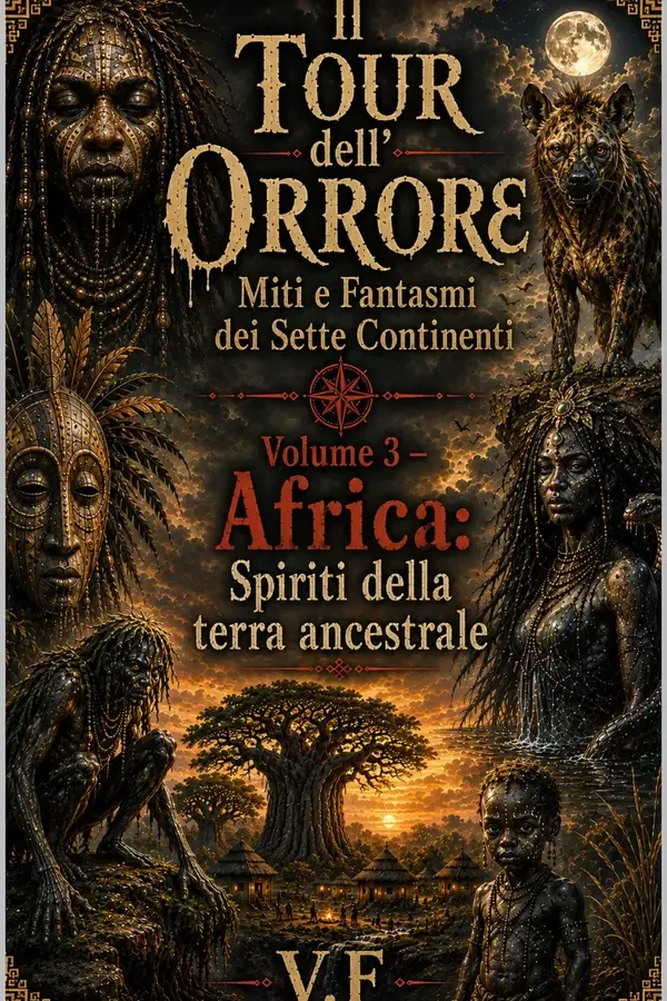 Copertina dell'ebook Il Tour dell'Orrore - Miti e Fantasmi dei Sette Continenti: Volume 3 - Africa: Spiriti della terra ancestrale (Il giro dell'orrore : Miti e Fantasmi dei sette continenti) di V. F