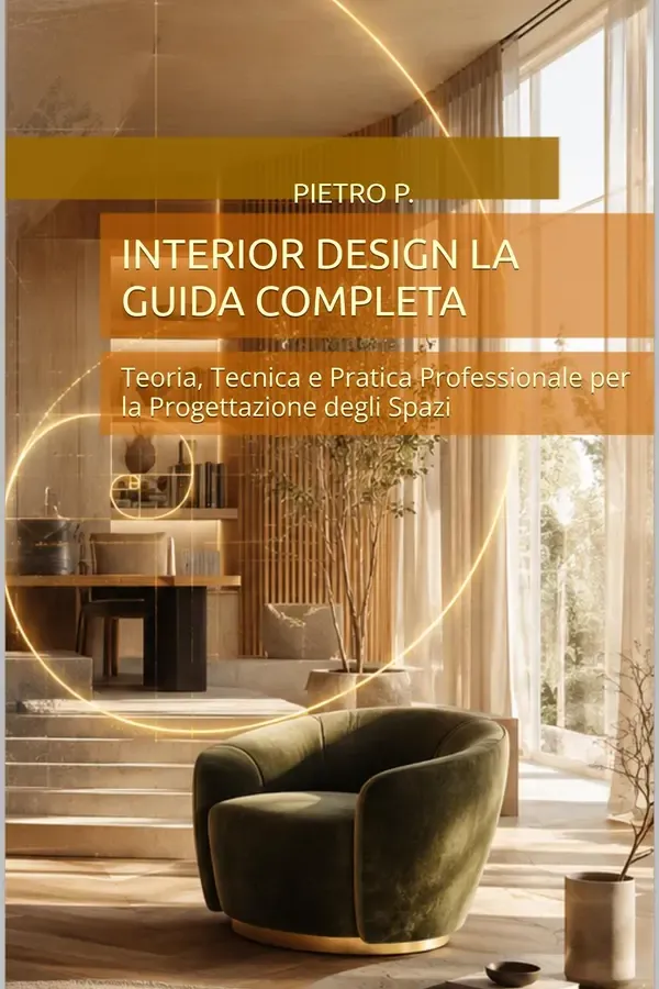 Copertina dell'ebook INTERIOR DESIGN La Guida Completa: Teoria, Tecnica e Pratica Professionale per la Progettazione degli Spazi di Pietro P.