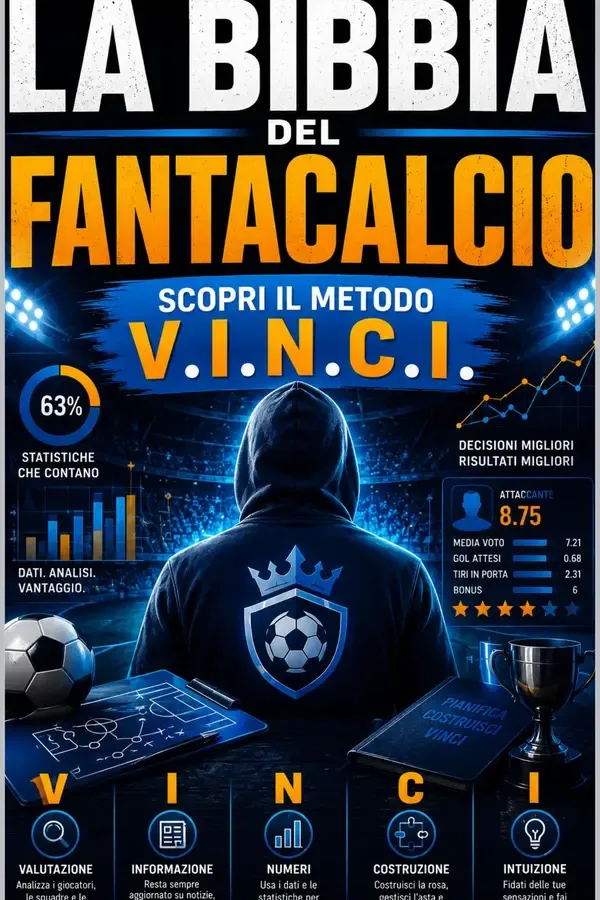 Copertina dell'ebook La Bibbia del Fantacalcio: Scopri il Metodo V.I.N.C.I. di Sottovoce Official