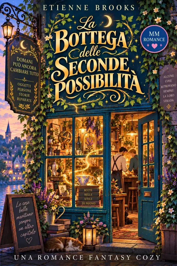 Copertina dell'ebook La bottega delle seconde possibilità (Fantasy gay romance Vol. 1) di Etienne Brooks