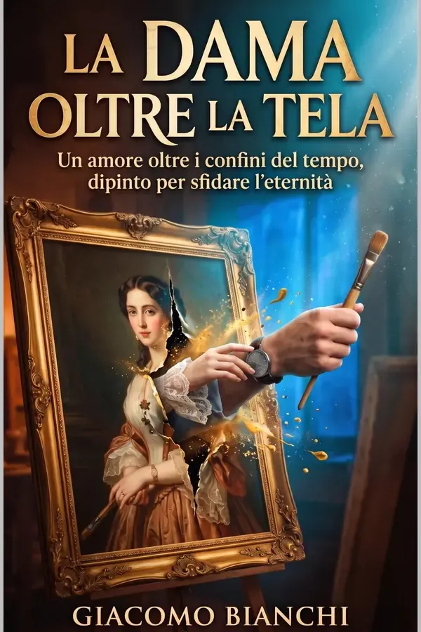 Copertina dell'ebook LA DAMA OLTRE LA TELA: Un amore oltre i confini del tempo, dipinto per sfidare l'eternità di Giacomo Bianchi